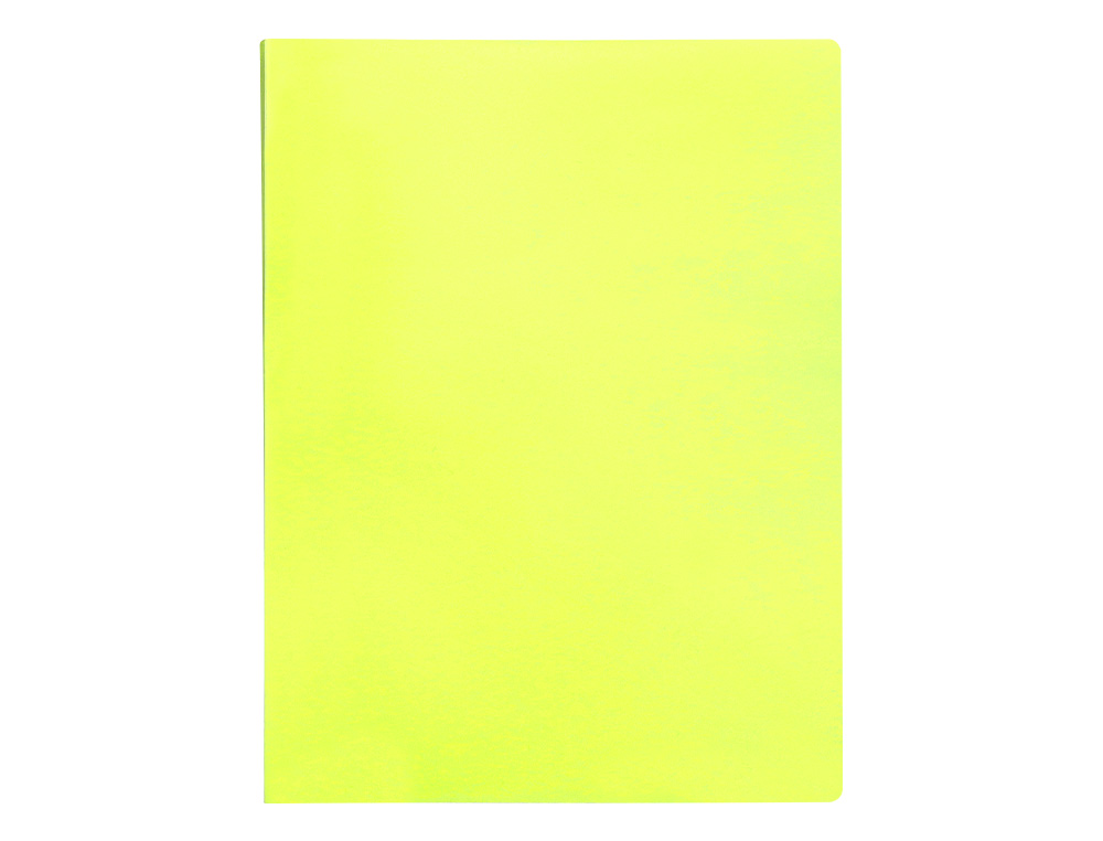 CAPA CATALOGO LIDERPAPEL 60 BOLSAS POLIPROPILENO DIN A4 AMARELO FLUOR OPACO