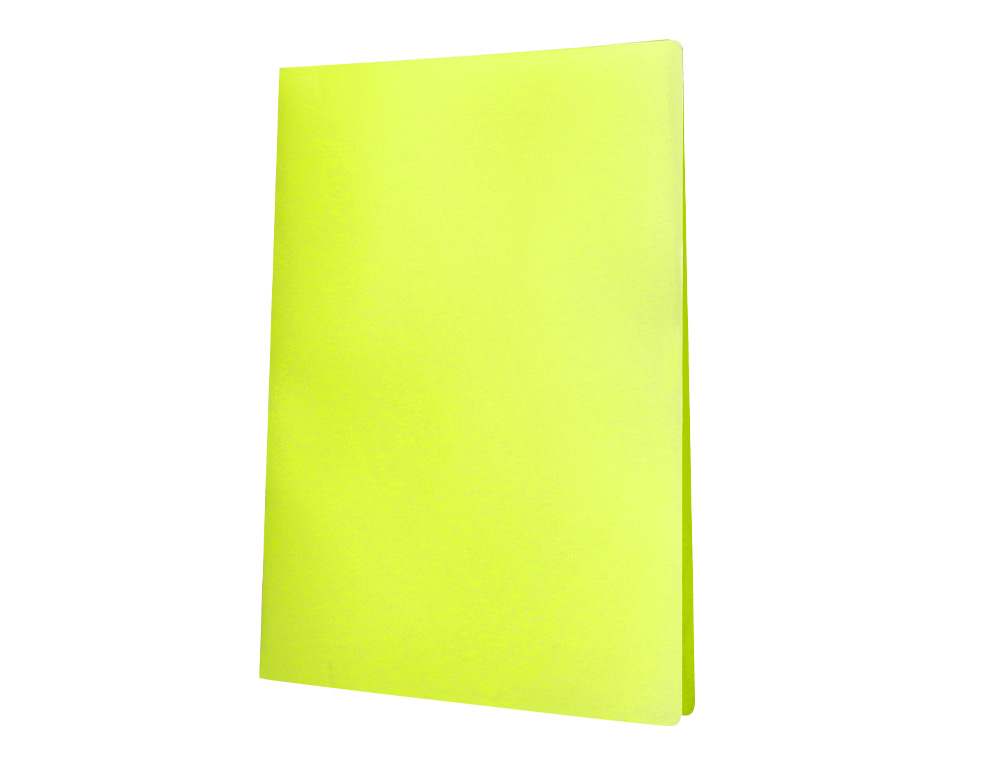 CAPA CATALOGO LIDERPAPEL 60 BOLSAS POLIPROPILENO DIN A4 AMARELO FLUOR OPACO