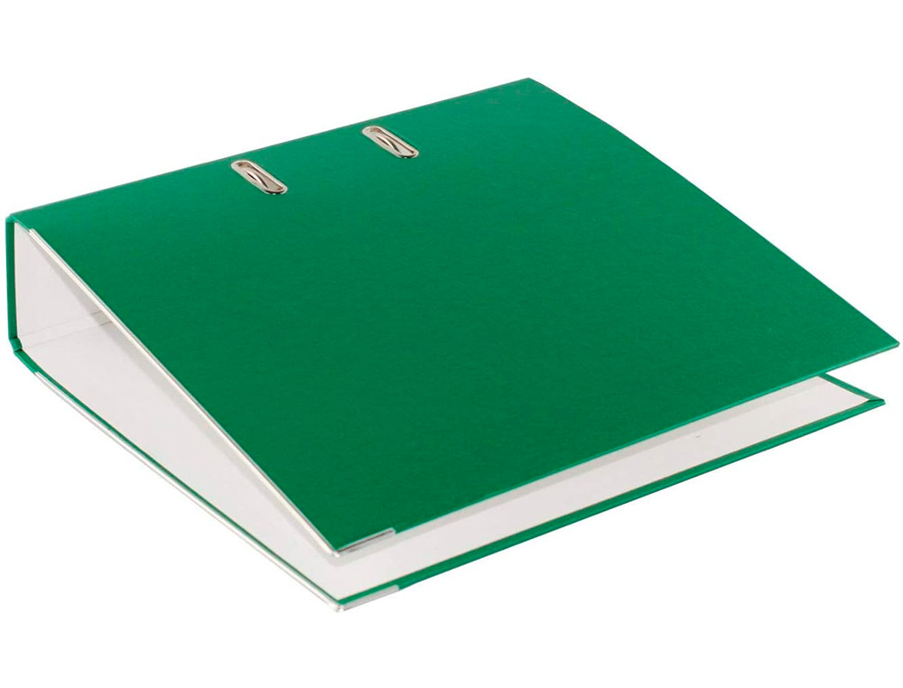 PASTA DE ARQUIVO DE ALAVANCA ELBA TOP CARTAO COMPACTO POLIPROPILENO COM RADO DIN A4 LOMBADA DE 80 MM VERDE