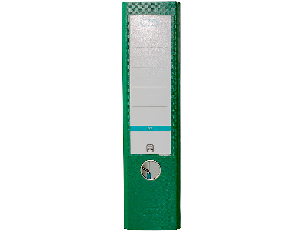 PASTA DE ARQUIVO DE ALAVANCA ELBA TOP CARTAO COMPACTO POLIPROPILENO COM RADO DIN A4 LOMBADA DE 80 MM VERDE