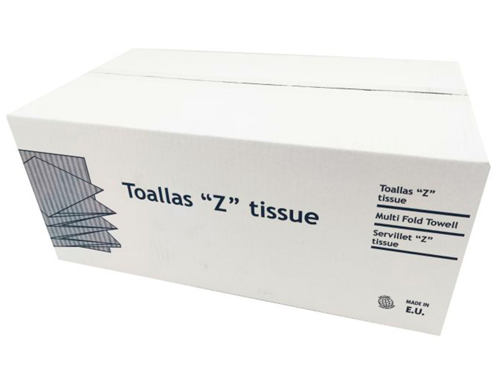 TOALHETE DE PAPEL SECA MOS DAHI Z ECOPASTA 2 CAPAS CAIXA COM 20 PACK DE 200 UNIDADES