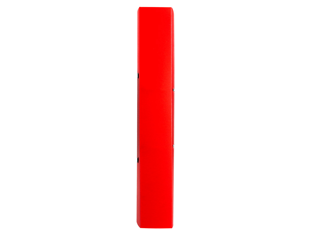 PASTA CANGURU LIDERPAPEL POLIPROPILENO DIN A4 2 ANEIS 40 MM MISTOS VERMELHO TRANSLICUDO