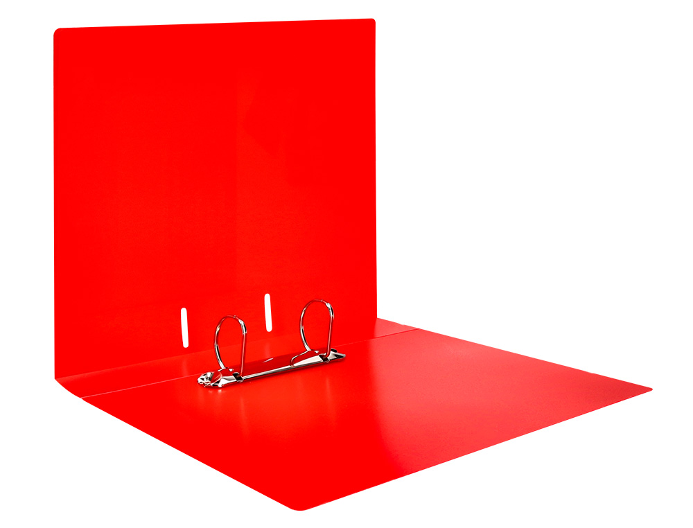 PASTA CANGURU LIDERPAPEL POLIPROPILENO DIN A4 2 ANEIS 40 MM MISTOS VERMELHO TRANSLICUDO