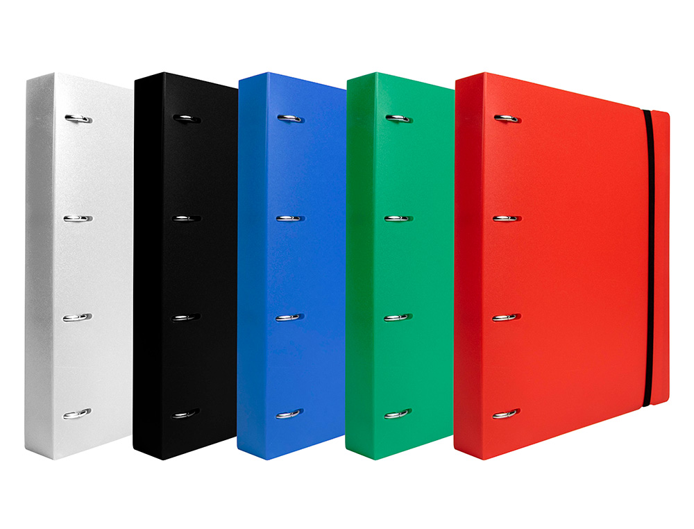 PASTA LIDERPAPEL COM RECARGA POLIPROPILENO DIN A4 4 ANEIS 25MM QUADRICULA 5MM LARANJA OPACO