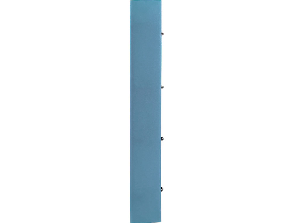 PASTA LIDERPAPEL COM RECARGA POLIPROPILENO DIN A4 4 ANEIS 25MM QUADRICULA 5MM CELESTE OPACO