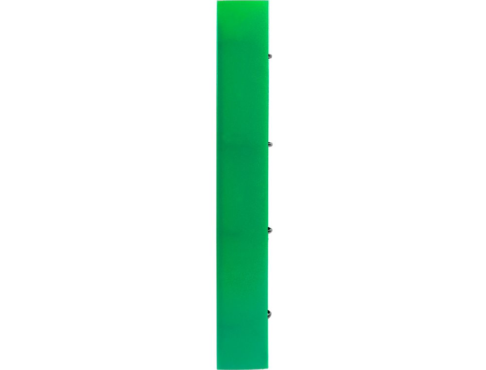 PASTA LIDERPAPEL COM RECARGA POLIPROPILENO DIN A4 4 ANEIS 40MM QUADRICULA 5MM VERDE TRANSLUCIDO