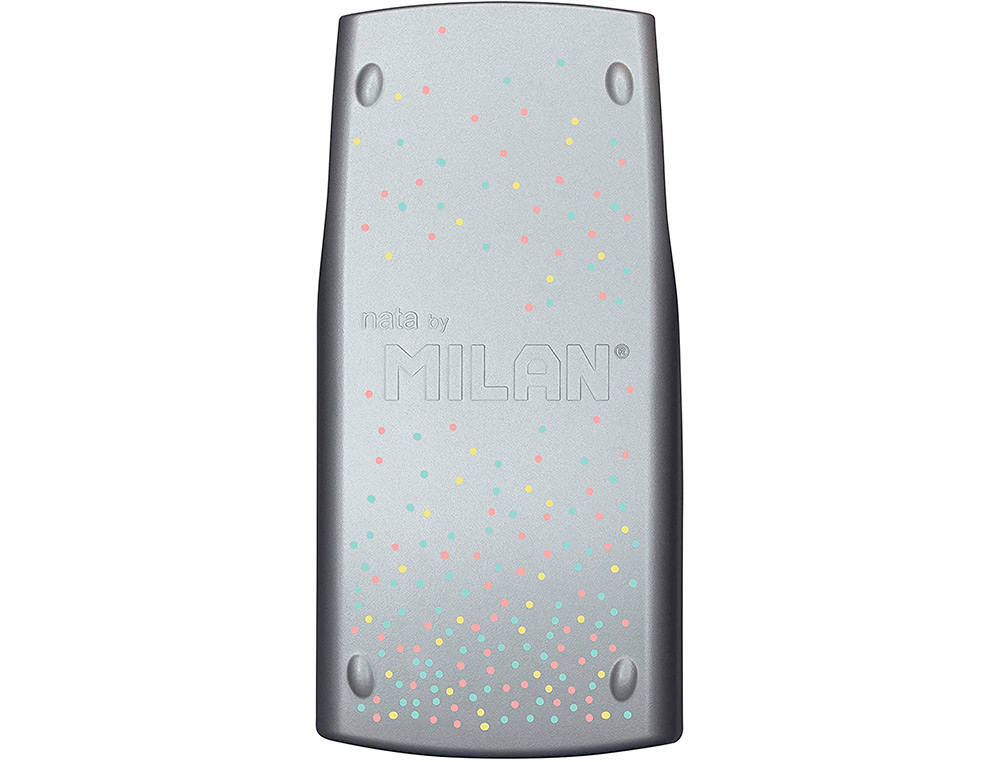CALCULADORA MILAN CIENTIFICA M240 SILVER 2 LINHAS 240 FUNCOES 10+2 DIGITOS COR VERDE TURQUESA COM TAMPA COR PRATA