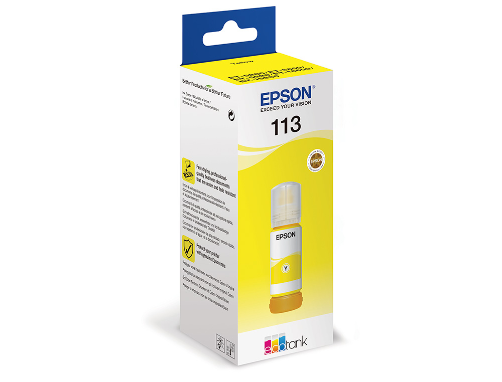 TINTEIRO EPSON ECOTANK 113 SERIES AMARELO