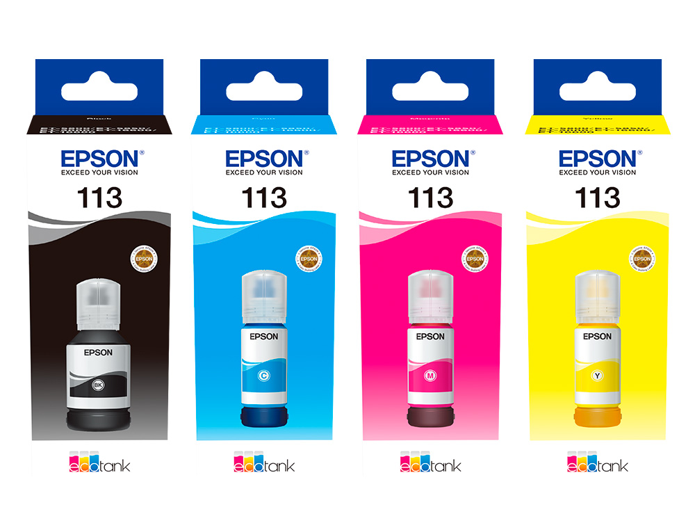 TINTEIRO EPSON ECOTANK 113 SERIES AMARELO