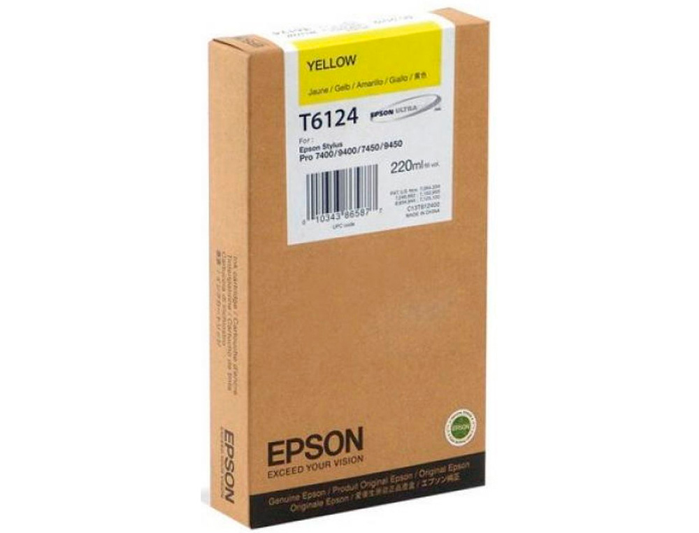 TINTEIRO EPSON GF STYLUS PHOTO 7450/9450 AMARELO ALTA CAPACIDADE