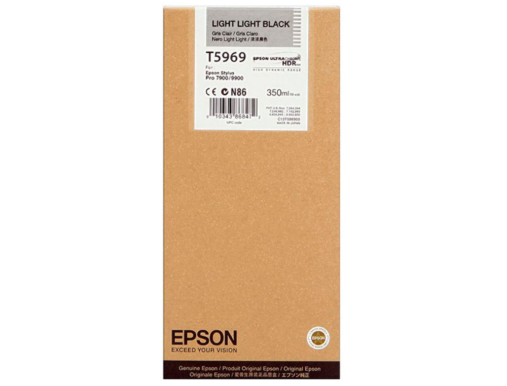 TINTEIRO EPSON GF STYLUS PHOTO 7900/9900 CINZA CLARO