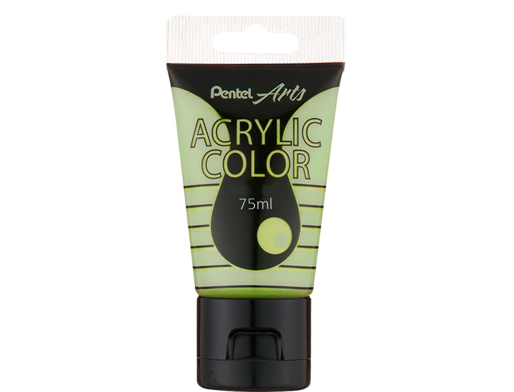 TINTA ACRILICA PENTEL EM TUBO DE 75 ML COR ESPECIAL AMARELO FLUORESCENTE