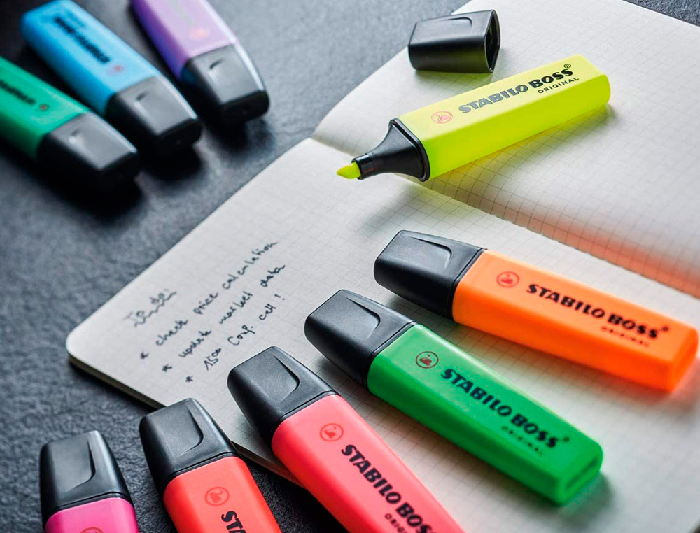 MARCADOR FLUORESCENTE STABILO BOSS 70 PASTEL CINZA