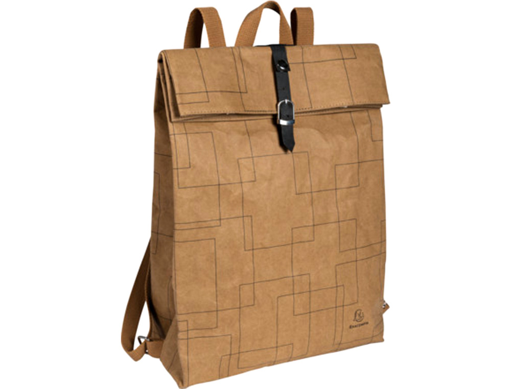 MOCHILA EXACOMPTA ETERNECO COURO IMITACAO VEGETAL 360X100X450 MM