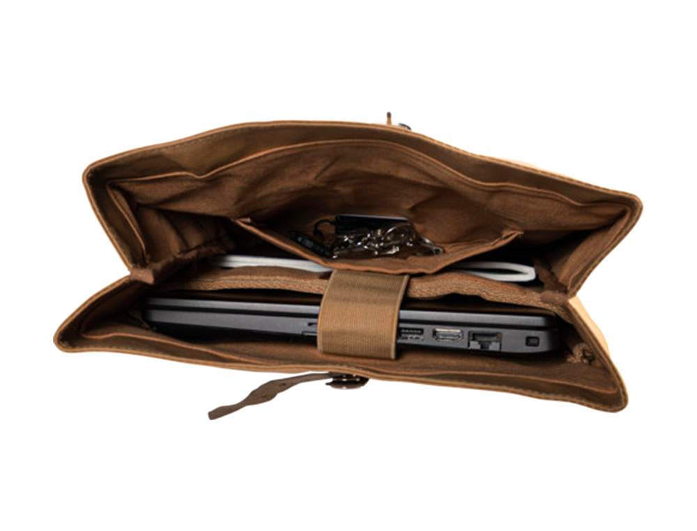 MOCHILA EXACOMPTA ETERNECO COURO IMITACAO VEGETAL 360X100X450 MM