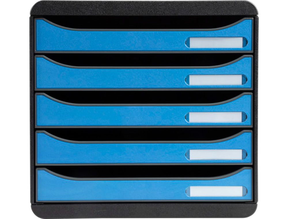 BLOCO CLASSIFICADOR SECRETARIA EXACOMPTA BIG-BOX CLEAN SAFE 5 GAVETAS AZUL