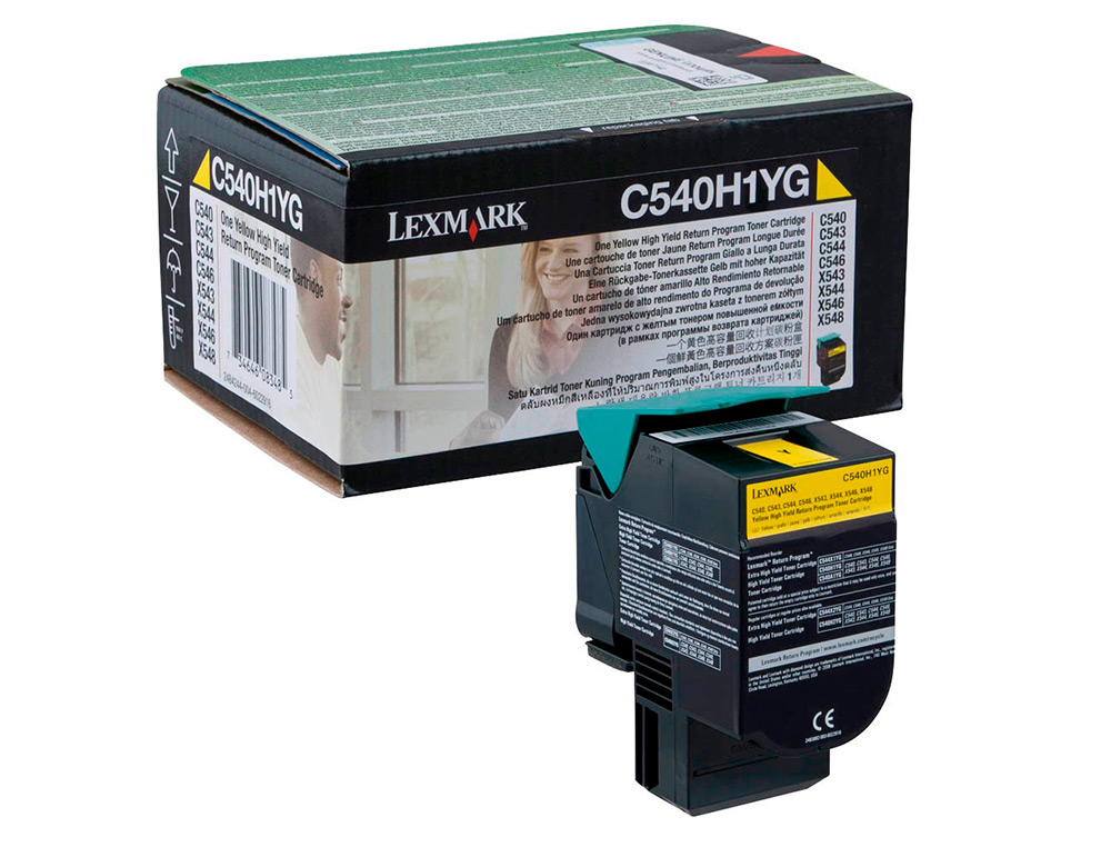 TONER LASER LEXMARK C540H1YG AMARELO C540/ 2000 PAGINAS