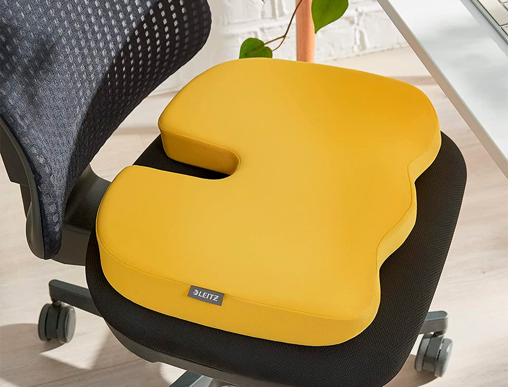 ALMOFADA DE ASSENTO LEITZ ACTIVE ERGO COSY COR AMARELO