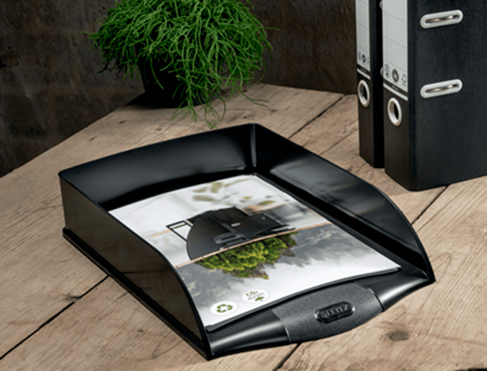 BANDEJA DE MESA LEITZ RECYCLE VERTICAL COR PRETO