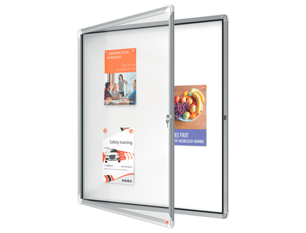 VITRINA DE ANUNCIOS NOBO PREMIUM PLUS MAGNETICA DE EXTERIOR 12 X DIN A4 1000X972X45 MM
