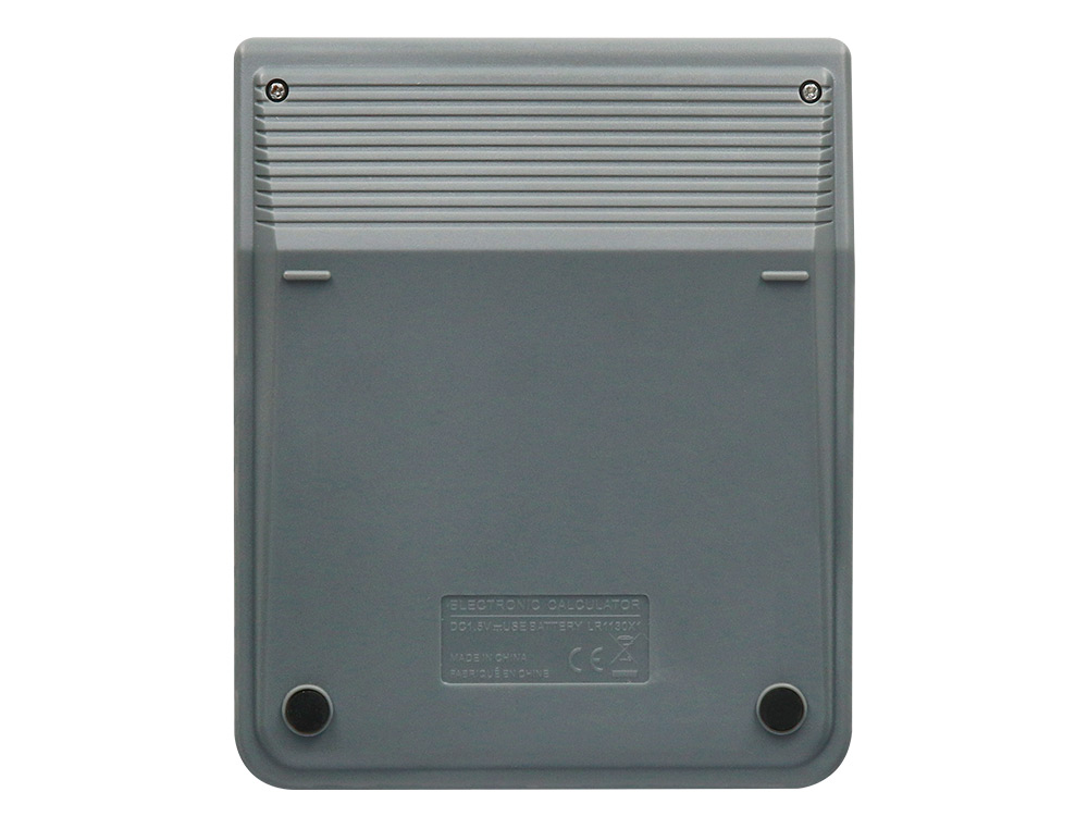 CALCULADORA LIDERPAPEL DE SECRETARIA XF18 8 DIGITOS SOLAR E PILHAS COR CINZA 127X105X24 MM
