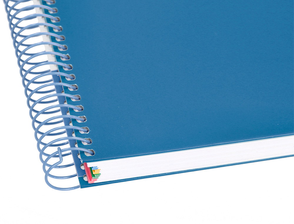 CADERNO ESPIRAL DIN A4 ANTARTIK CAPA FORRADA 120 F 100 GR QUADRICULA 5MM 5 BANDAS COR AZUL ESCURO