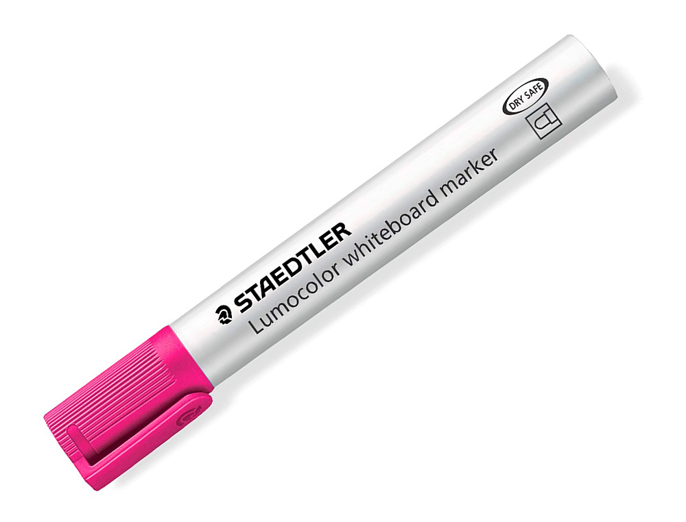 MARCADOR STAEDTLER LUMOCOLOR 351 PARA QUADRO BRANCO PONTA REDONDA 2 MM COR ROSA