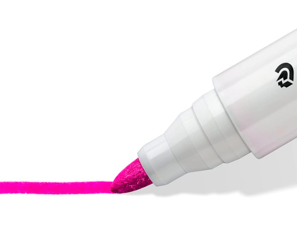 MARCADOR STAEDTLER LUMOCOLOR 351 PARA QUADRO BRANCO PONTA REDONDA 2 MM COR ROSA