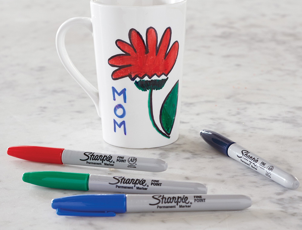 MARCADOR SHARPIE PERMANENTE FINO PONTA 1 MM BLISTER 4 UNIDADES CORES STANDARD SORTIDAS