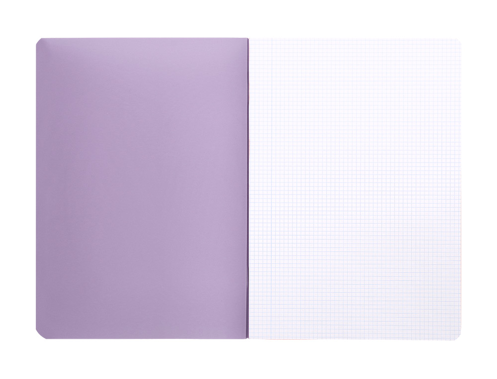 CADERNO AGRAFADO LIDERPAPEL 360 CAPA DE PLASTICO DIN A4 48 F 90 GR 5 MM DUPLA MARGEM CORES PASTEL SORTIDAS