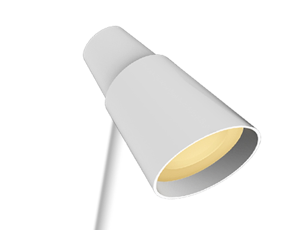 CANDEEIRO DE ESCRITORIO Q-CONNECT SECRETARIA ABS TATIL 6W 32 LED 360LM COR BRANCO