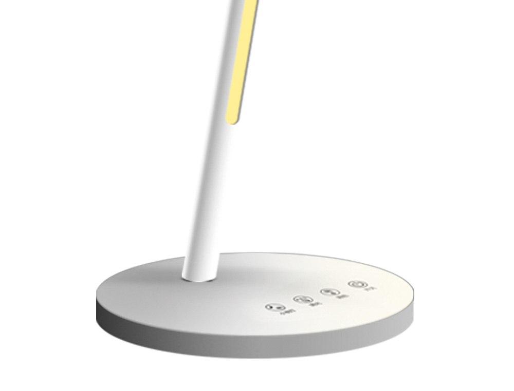 CANDEEIRO DE ESCRITORIO Q-CONNECT SECRETARIA ABS TATIL 6W 32 LED 360LM COR BRANCO