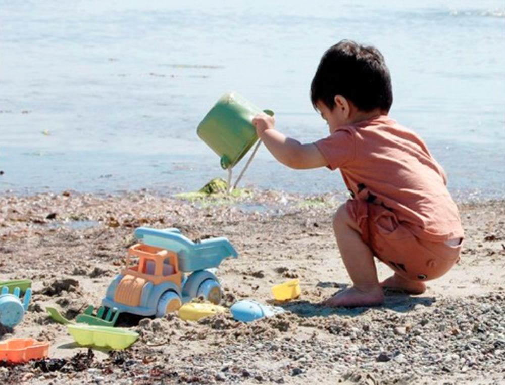 CONJUNTO DE PRAIA VIKINGTOYS ECOLINE ECOLOGICO E RECICLAVEL 7 PECAS
