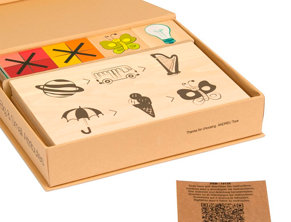 JOGO DIDATICO ANDREUTOYS ATRIBUTOS GRANDES E PEQUENOS