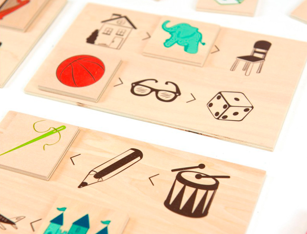 JOGO DIDATICO ANDREUTOYS ATRIBUTOS GRANDES E PEQUENOS