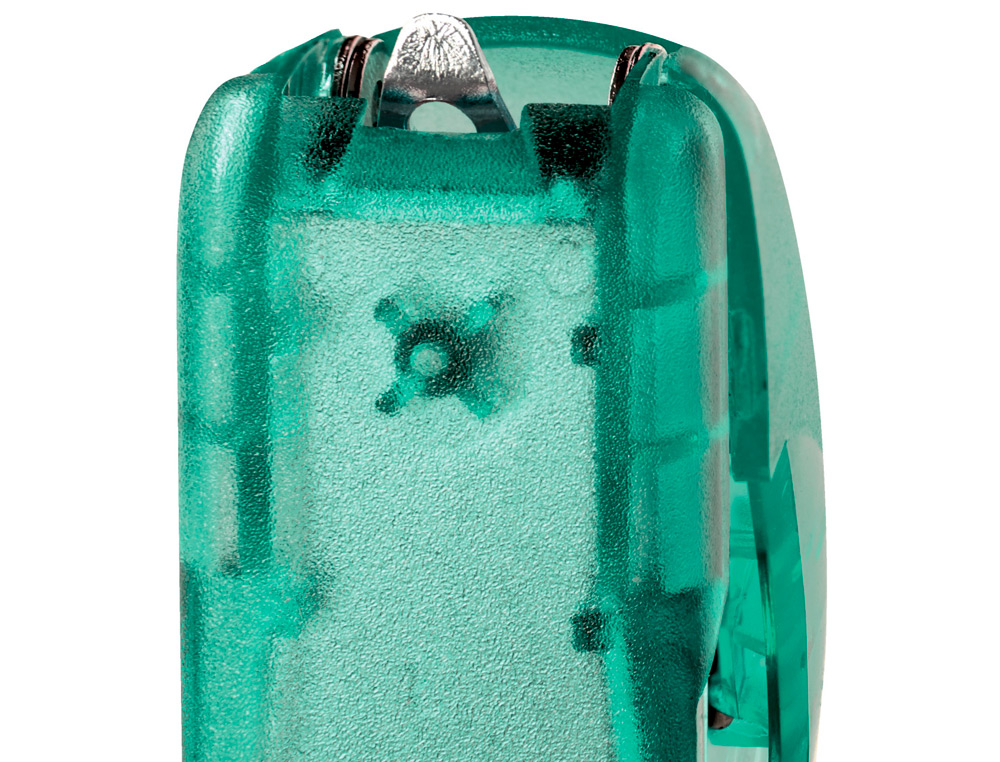 AGRAFADOR RAPID MINI F4 COLOUR BREEZE USA AGRAFES 24/6 E 26/6 COR VERDE EM BLISTER
