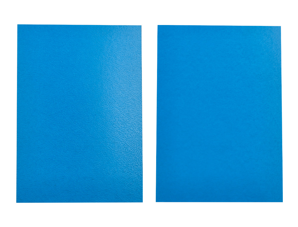 CAPA DE ENCADERNACAO LIDERPAPEL CARTAO DIN A4 0,9 MM AZUL FLUOR PACK DE 50 UNIDADES