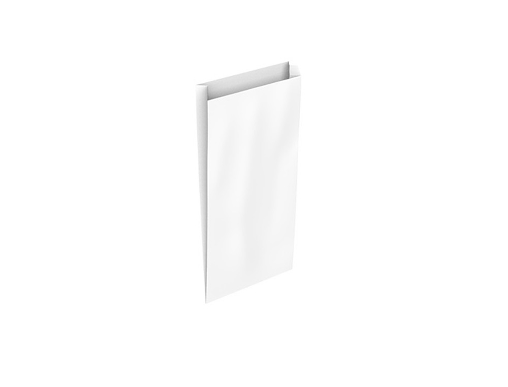 ENVELOPE BASIKA CELULOSE BRANCO COM FOLE XS 120X250X30 MM PACK DE 25 UNIDADES