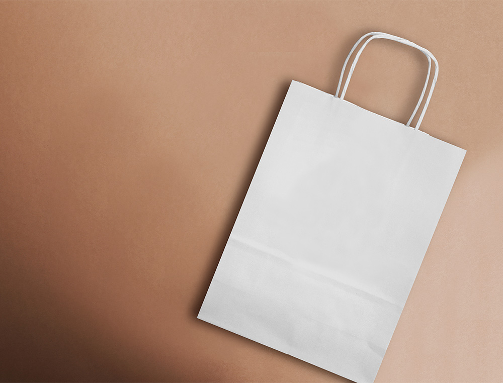 SACO DE PAPEL Q-CONNECT CELULOSE BRANCO S COM ASA TORCIDA 240X320X10 MM