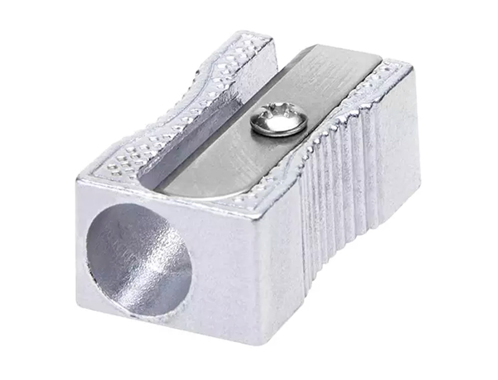 APARA LAPIS Q-CONNECT METALICO 1 USO RETANGULAR