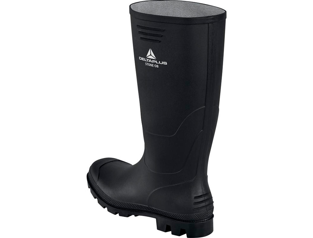 BOTAS DELTAPLUS DE SEGURANCA STONE PVC PRETO SOLA DE PITOES TAMANHO 39