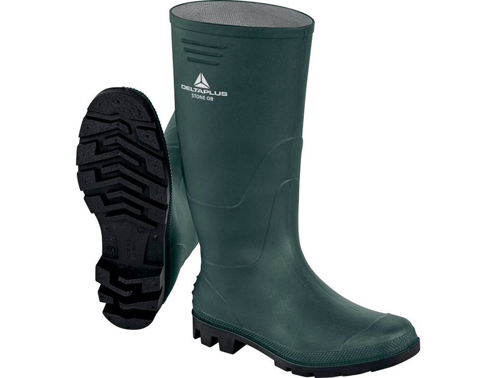 BOTAS DELTAPLUS DE SEGURANCA STONE PVC VERDE SOLA DE PITOES TAMANHO 42