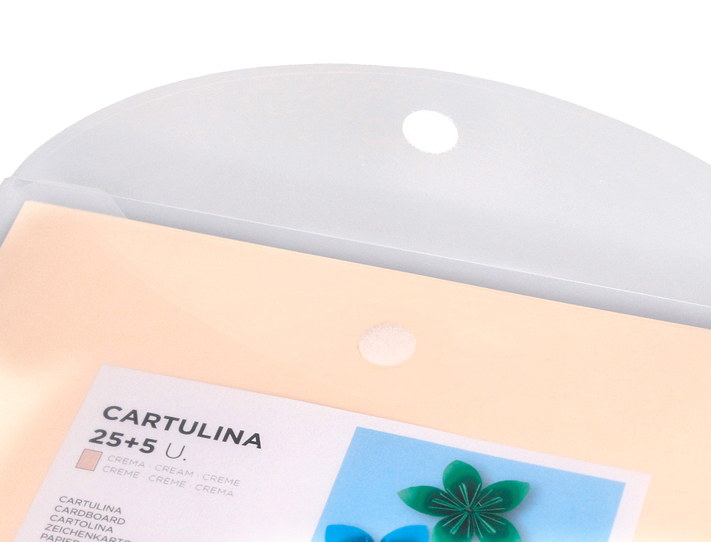 CARTOLINA LIDERPAPEL A4 180 GR CREME PACK DE 25+5 FOLHAS