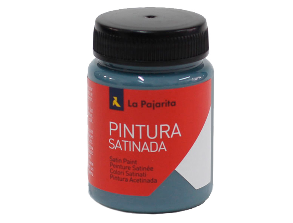 PINTURA LATEX LA PAJARITA ACETINADA L-34 FRASCO 35 ML AZUL METAL