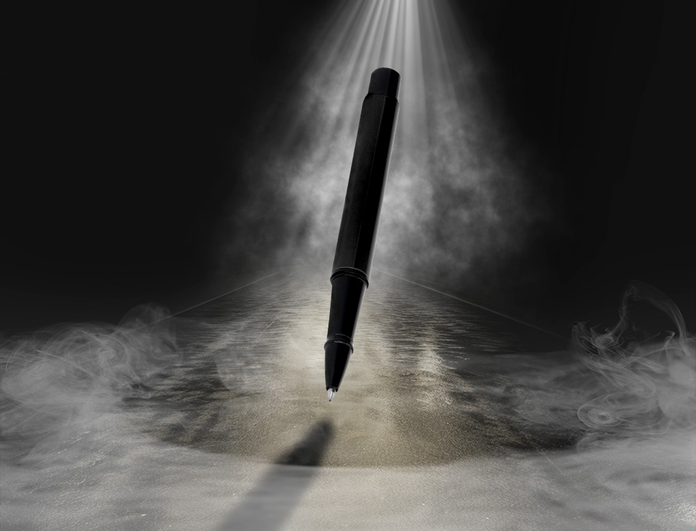 ESFEROGRAFICA BELIUS TURBO ALUMINIO DESENHO PRETO TINTA AZUL CAIXA DESIGN