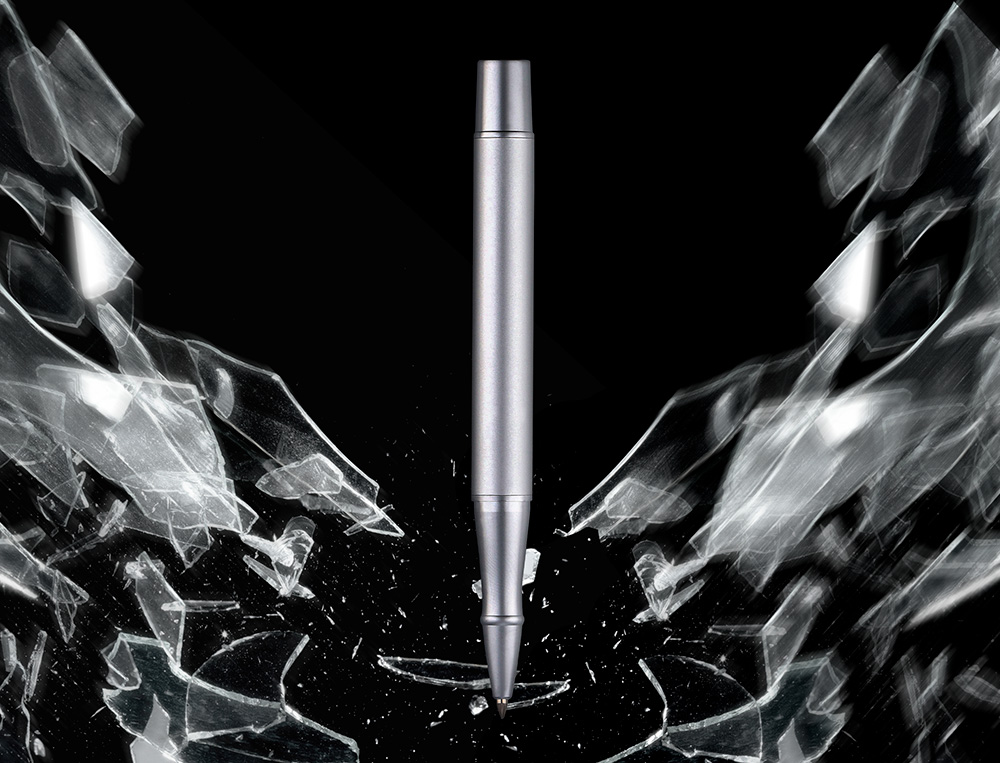 ROLLER BELIUS UNSTOPPABLE PRATEADO TINTA PRETA CAIXA DESIGN