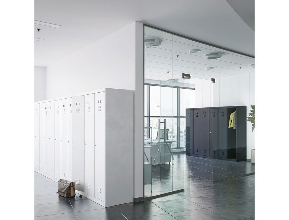 ARMARIO METALICO ROCADA 300 3 MODULOS X 3 PORTAS CINZA 910X500X1800 MM