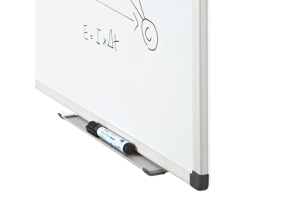 QUADRO BRANCO ROCADA LACADO MAGNETICO MOLDURA ALUMINIO COM CANTOS 60X90 CM