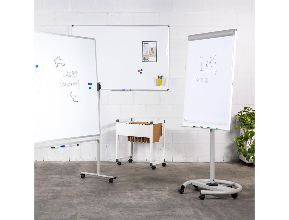 QUADRO BRANCO ROCADA LACADO MAGNETICO MOLDURA ALUMINIO COM CANTOS 60X90 CM