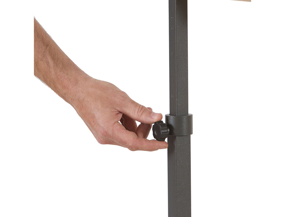 EXPOSITOR ROCADA DE CHAO SERIE NATURAL MAGNETICO ROTATIVO 360º ALTURA AJUSTAVEL DIN A3